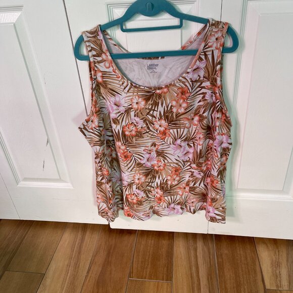 Lands' End Tropical Bundle Tank Tops Size 2X - Picture 3 of 9